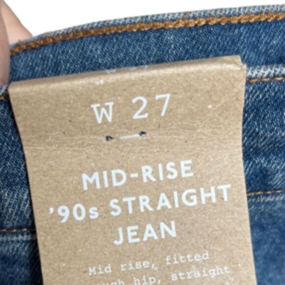 Madewell midrise 90s straight leg crop SIZE 27 NWT - Picture 9 of 9